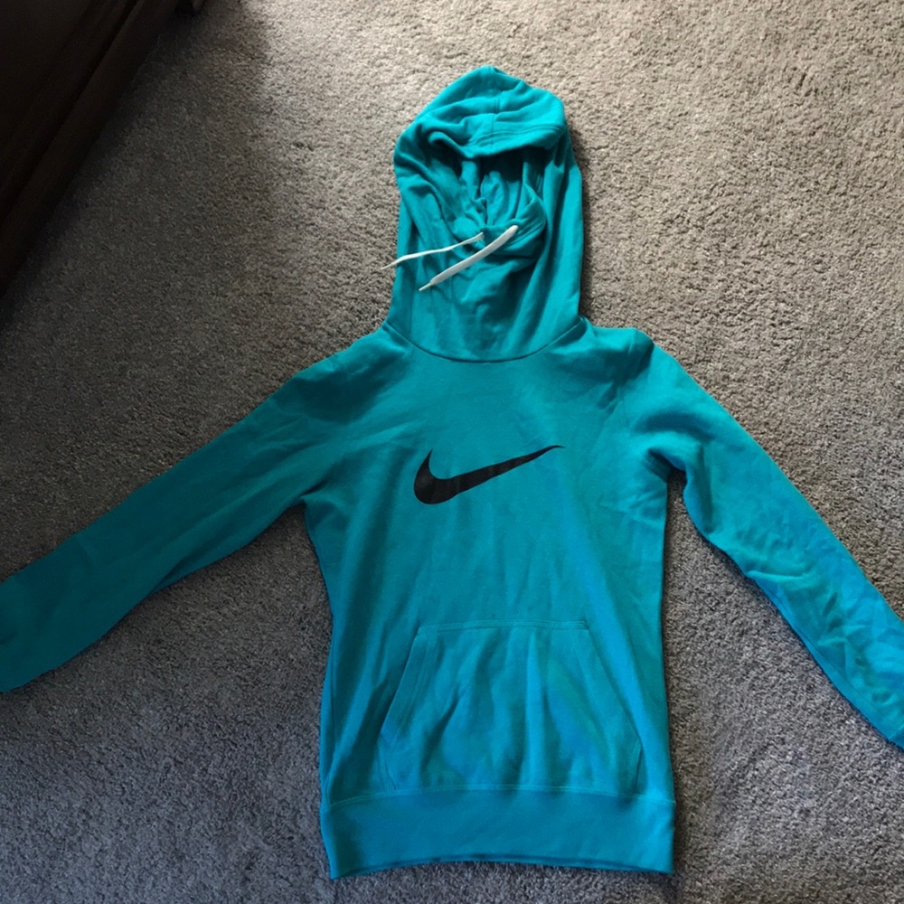 Teal Blue Cowl Neck Nike Sweatshirt